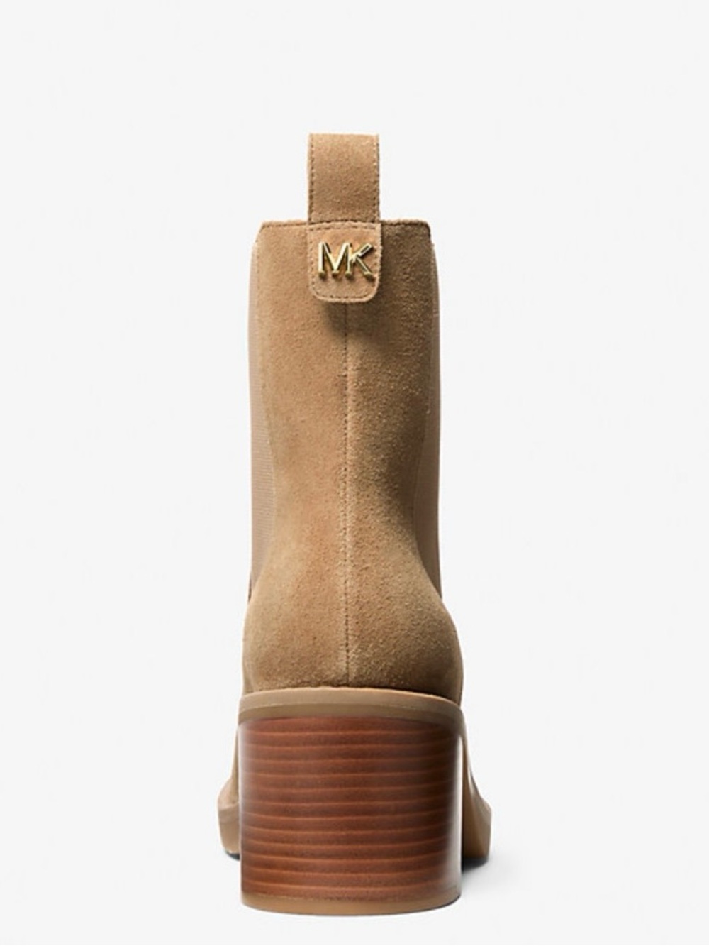 MICHAEL Michael Kors Houston Tan Leather Block Heel Bootie - Picture 4 of 12
